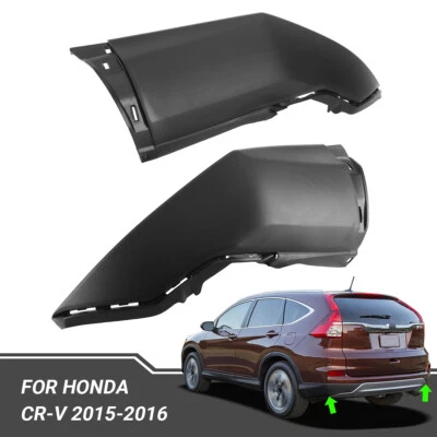 Bumper End Set For 2015-2016 Honda CR-V Rear Left and Right Textured Plastic Foto 1 de 4