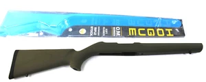 NEW Hogue Ruger 10-22 Oversized Soft Rubber Rifle Stock, Std Barrel, Green NEW - Picture 1 of 8