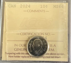 Canada - 10 cents - 2024 - ICCS Certified - MS-66 - Picture 1 of 3