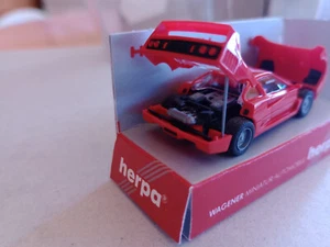 HERPA scala 1,87 3 Pezzi TESTAROSSA FERRARI F40 CAMION MAN TRASPORTO MACCHINA - Foto 1 di 15