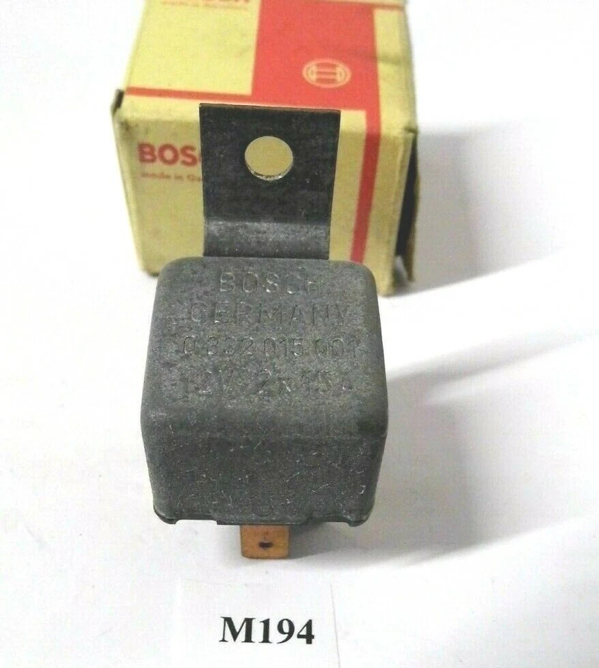 Relé de cierre original Bosch, BMW R100 RS, 1976-1984, 12V/15A, EMBALAJE ORIGINAL M194 Foto 1 de 1