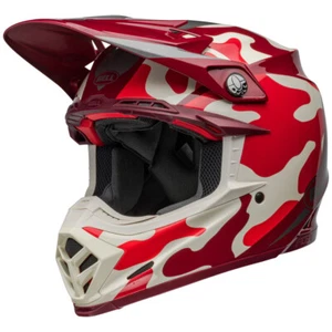 2024 Bell Moto 9S Flex FERRANDIS MERCHANT Motocross Helmet Gloss Red Silver - Picture 1 of 6