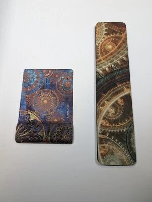 Steampunk Mouse Pad with Wrist Support Ergonomic Set Foam Cushioned Computer  - Image 1 of 3