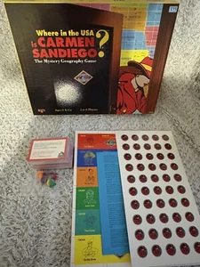 Where in The USA Is Carmen Sandiego? Board Game University Games 1993 Brand New - Picture 1 of 2