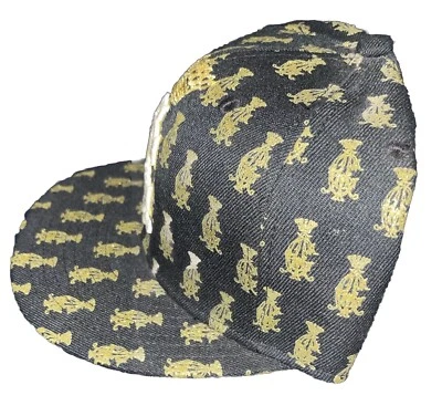 VTG Size 7 Gold Christian Audigier Los Angeles Designer Hat Baseball Cap Crown - Image 1 of 4