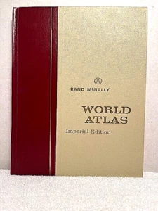 1968 RAND McNALLY WORLD ATLAS Imperial Edition Maps History Space Astronomy US - Picture 1 of 9