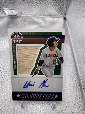 Maui Ahuna 2023 Stars & Stripes Silhouettes Auto/Relic /49 - Image 1 of 2