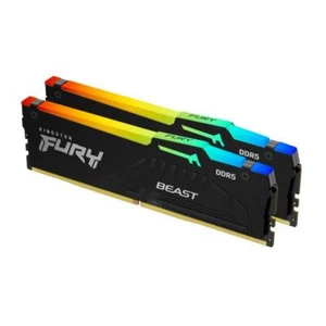 KINGSTON FURY BEAST RGB EXPO 32GB KIT 2 x 16GB DDR5 6000MT/S CL 36 DIMM NERO - Foto 1 di 4