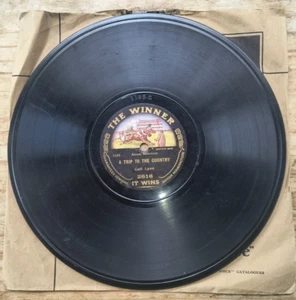 CARL LYNN "A TRIP TO THE COUNTRY" / "A VISIT TO THE ZOO" RARE 1914 10" 78rpm - Picture 1 of 2