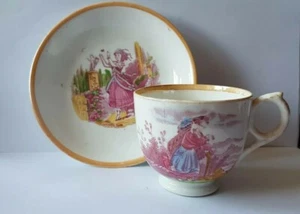 antique 19th century victorian cup and saucer - Picture 1 of 8