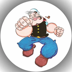 Ostia per torta compleanno festa immagine torta fondente - cialda Popeye P1 - Foto 1 di 1