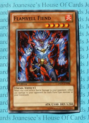 DREV-EN096 Flamvell Fiend Yu-Gi-Oh Card 1st Edition New - Image 1 of 4