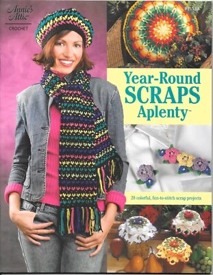 Year-Round Scraps Aplenty Annie's Attic 875533 Crochet Patterns Afghan Kitchen - Image 1 of 4