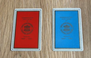 Lote de 2 cartas de juego intercambiables individuales - Asociación Telefónica Independiente de Estados Unidos 1947 - Imagen 1 de 6