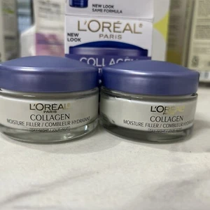 2pc L’Oreal Paris Collagen Daily Face Moisturizer For Wrinkles Cream 1.7Oz NO BX - Picture 1 of 11