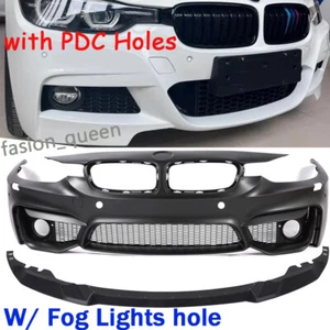 F80 M3 Style Font Bumper FOR BMW F30 F31 2012 2013 2014 2015 2016 2017 2018 - Picture 1 of 11