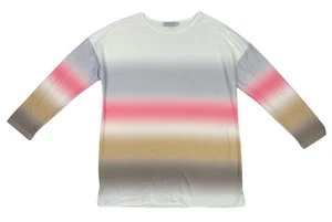 MISSLOOK Jumper Pullover Sweater Lightweight Tight-Knit Ombre Cotton Size L - Picture 1 of 9
