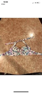 BILLABONG FLORAL BIKINI TOP PADDED SIze 8 - Picture 1 of 9
