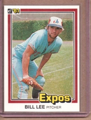 1981 DONRUSS BILL LEE  #211 (NM/MT OR BETTER) CREASE FREE - Image 1 of 2