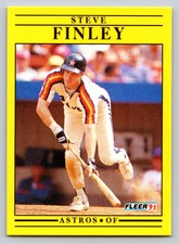 1991  Fleer Update #U-88 Steve Finley Houston Astros