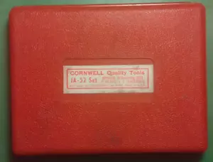 Juego de 7 troqueles de rehebrado de husillo métricos y SAE Cornwell Ja-52 hecho en EE. UU. - Imagen 1 de 7