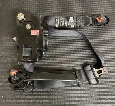 Cinturón de seguridad delantero izquierdo lado del conductor 13 14 15 16 Hyundai Genesis cupé negro OEM Foto 1 de 4