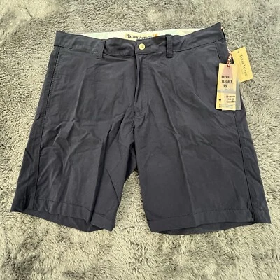 Pantalones Cortos Tailor Vintage Para Hombre 36 Azul Marino Westport Elastizados Híbrido Frente Plano - NUEVO Foto 1 de 4