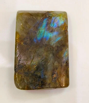 Pedra preciosa solta áspera esmalte carne azul labradorita natural H44 - Imagem 1 de 4