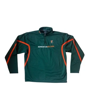 Pull Under Armour Hopkinton Hillers 1/4 zippé vert orange école moyenne - Photo 1/6