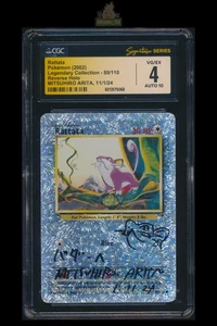 [Rattata] CGC 4 AUTO 10 89/110 Mitsuhiro Arita Sign Sketch English Reverse Holo - Picture 1 of 3