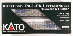 KATO N-Scale #106-0505 PA-1+PA-1 Locomotive Set Delaware & Hudson PA-1 #16 #19 - Picture 1 of 14