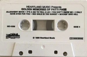 Patti Page - Golden Memories Of Patti Page (Cassette) (VG+) - Picture 1 of 2