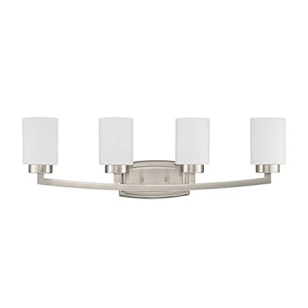 Sunset F22014-80 Hadley Four Light Vanity Bright in Satin Nickel - Image 1 of 1