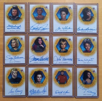 Star Trek The Original Series 35th anniversary autograph cards x 28. - Image 1 of 3