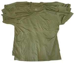 Nuevo con etiquetas Tela Suave Para Hombres Alta Calidad 100% Algodón Mangas Cortas Verde Militar 3XL - Imagen 1 de 1
