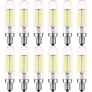 Luxrite T6 T6.5 Edison LED Bulb 5W 5000K Bright White Dimmable 500LM E12 12-Pack - Picture 1 of 7
