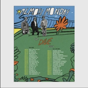 Poster Almost Monday The Dive Tour 2025 Poster, gift for fans - Picture 1 of 8