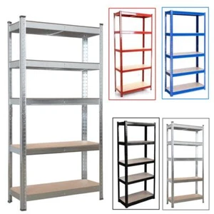 Garage Shelves Shelving 5 Tier Unit Racking Boltless Heavy Duty Storage Shelf - Picture 1 of 35