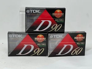 TDK 1x D60 - 2x D90 Normal Position Type I Blank Audio Cassette - Picture 1 of 5