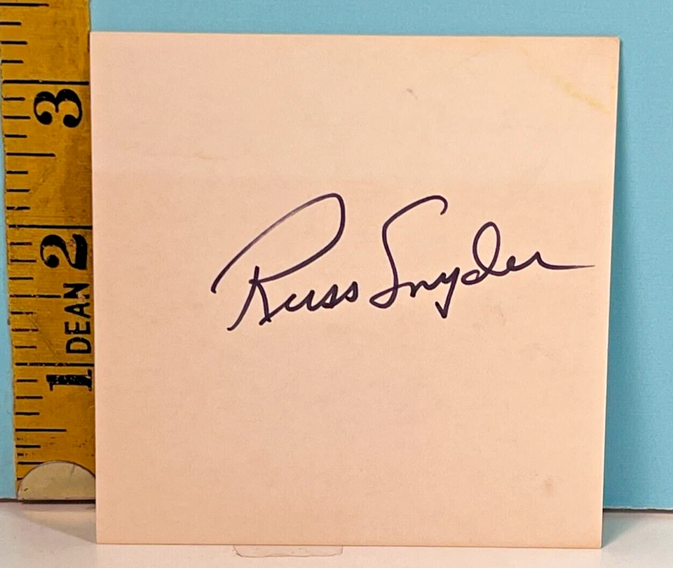 🔥 RUSS SNYDER Baltimore Orioles Autographed Postcard🔥 - Image 1 of 1