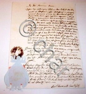 Lettera con Sigillo a secco e Timbro - 1827 - Picture 1 of 1