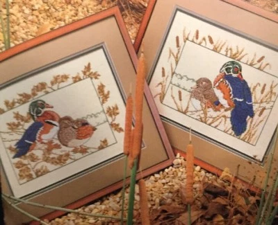 Marshland Wood Ducks Cross stitch booklet IN COLOR True Colors 1992 - Image 1 of 4