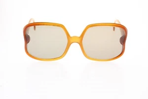 TRUE VINTAGE Christian Dior Amber Oversized Sunglasses 135 mm 5 1/2 RARE! - Picture 1 of 12