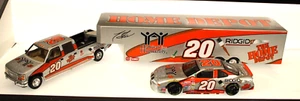 Rare Vintage NASCAR Tony Stewart #20 Car GMC Dually and Show Trailer 1 of 650 - Picture 1 of 8
