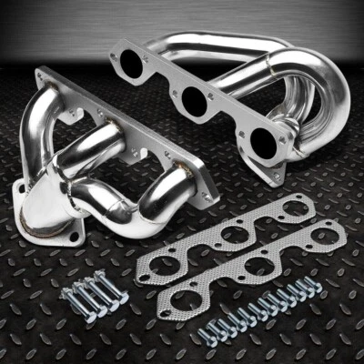 TUBULAR EXHAUST MANIFOLD HEADER EXTRACTOR 07-11 JEEP WRANGLER 3.8L V6 JK J8 EGH - Image 1 of 4