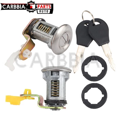 Juego de cerradura de puerta con llave para camioneta Nissan 1984-1998 80600-01G25 80601-01G25 Foto 1 de 4
