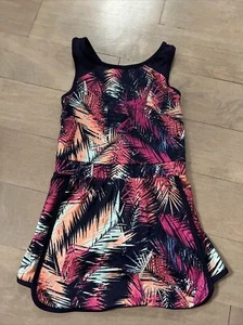 euc Gymboree girls M 7 8 active Crossback dress w/ skort - Palm Print - Picture 1 of 3
