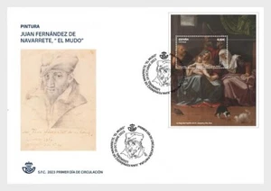 spain 2023 espagne Holy Family Juan Fernández Navarrete art painting ms1v FDC PJ - Picture 1 of 1