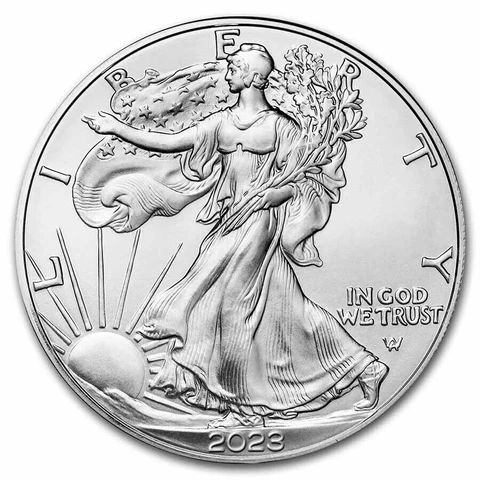 2023 American 1 oz .999 Fine Silver Eagle $1 Coin BU Cover