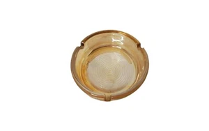 Vintage Art Deco Aschenbecher mit Vertiefung Glasboden Kreismuster 3,5 Zoll breit. - Bild 1 von 2